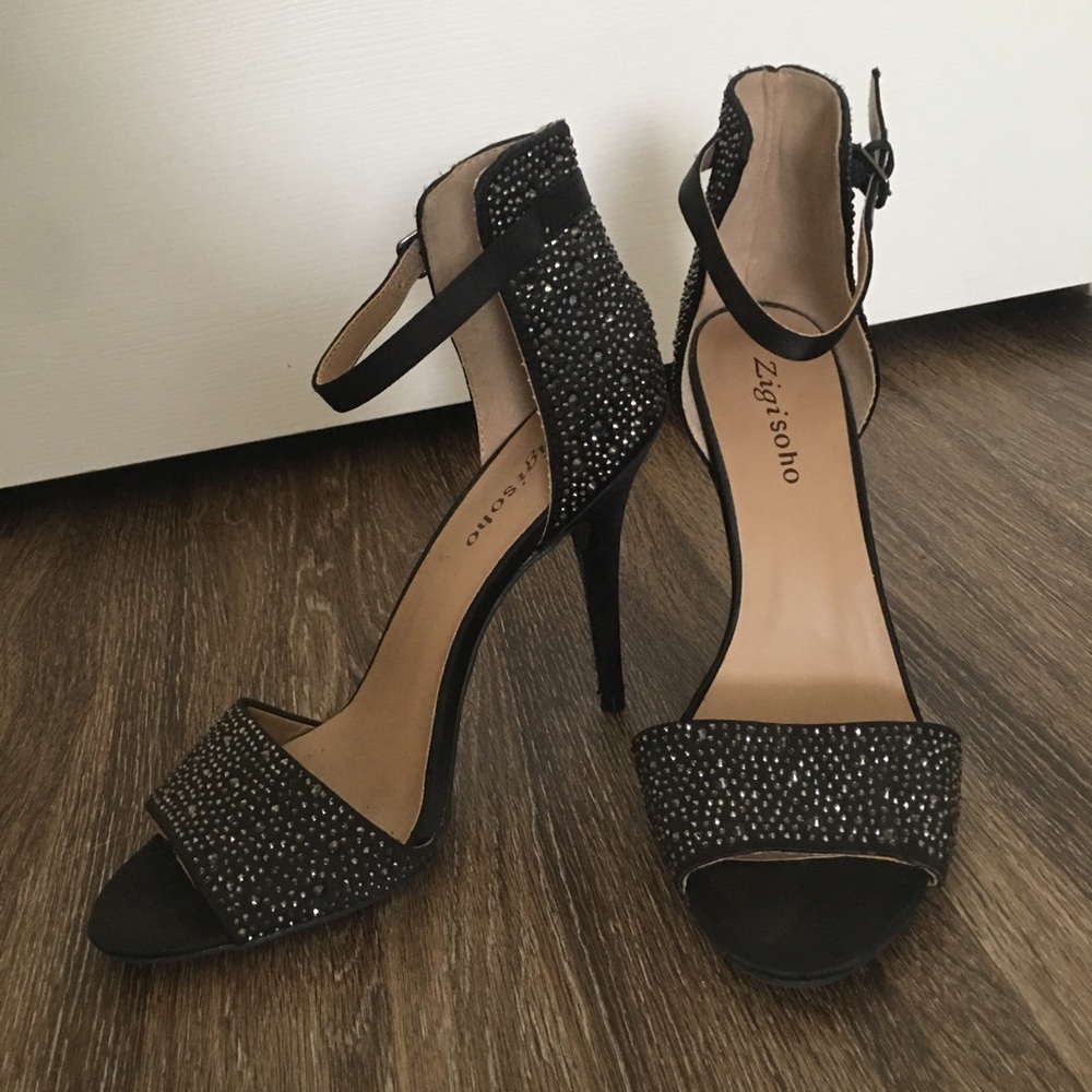 Zigi soho black dazzle heels